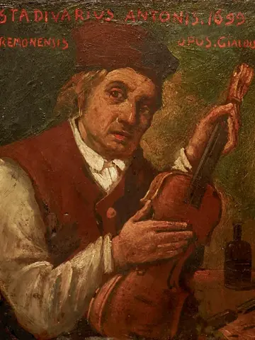 Copy of portrait possibly depicting Antonio Stradivari (cropped)