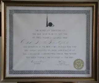 Diploma, Hjorths Fabrik, The New York World’s Fair 1939