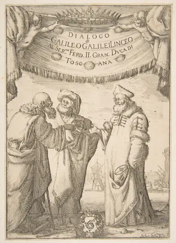 Frontispiece for Dialogo di Galileo Galilei
