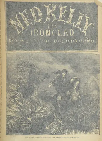 cover from "Ned Kelly, the ironclad Australian Bushranger. By J. S. Borlase".