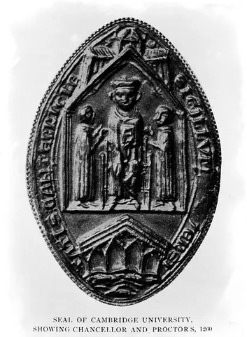 Seal of Cambridge university, 1260