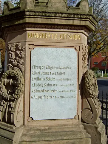 Denkmal für die Gefallenen der Kriege 1866 und 1870-71 - Schlachten von Königgrätz und Gitschin