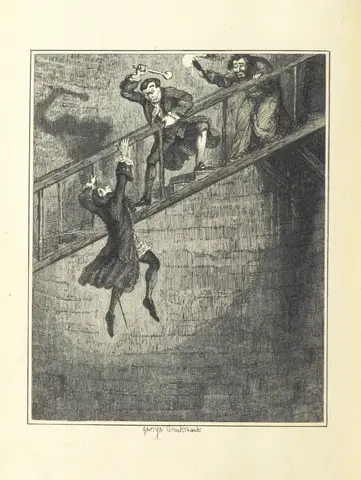 highwaymen from "[Jack Sheppard ... With illustrations by George Cruikshank. A new edition.]".