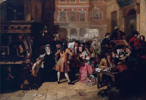 Edward Matthew Ward (1816-1879) - The South Sea Bubble, a Scene in 'Change Alley in 1720 - N00432 - National Gallery
