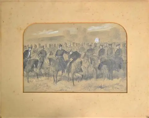 Battle Of Sadowa, by R. Landells, 1866