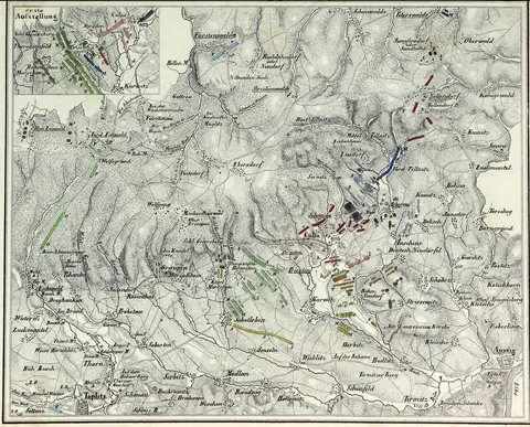 Bitva u Chlumce 1813, Atlas der Schlachten, Treffen u. Belagerungen