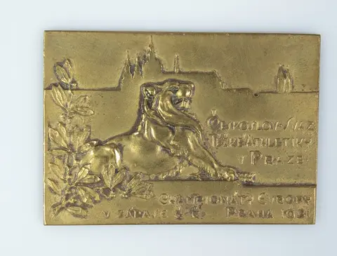 IX Greek-Roman wrestling EM competition memorial plaque