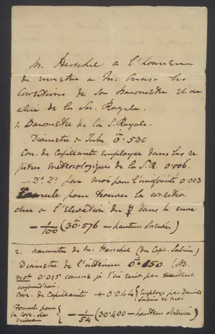 John Frederick William Herschel an François Arago