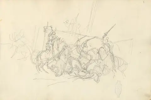 Study for the Battle of Legnano