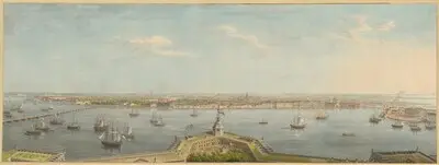 Blick von der Naryschkin-Bastion auf Sankt Petersburg