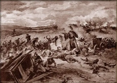 Adolf Liebscher - Bitva mezi Tábory a Pražany u Lipan r. 1434