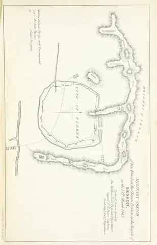 map from "The Chinese War: an account of all the operations of the British forces, ... to the treaty of Nanking ... With ... illustrations".