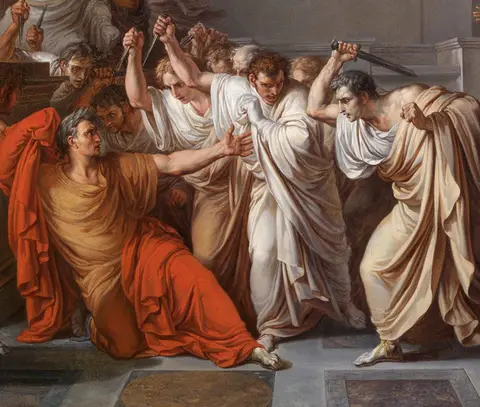 Vincenzo Camuccini, The Death of Julius Caesar (detail)