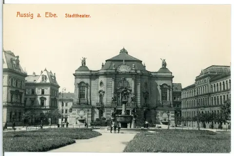 15182-Aussig-1912-Stadttheater-Brück & Sohn Kunstverlag