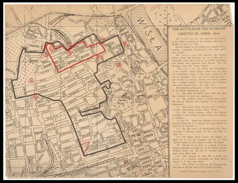 The battles in the Warsaw Ghetto in April 1943