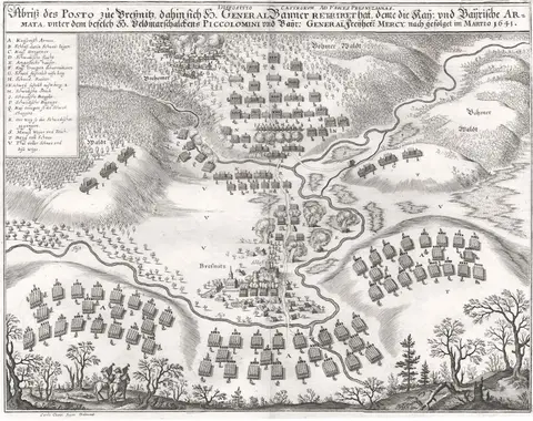 Bitva u Přísečnice 1641, mědiryt