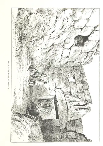 Lion Gate from "Greek Pictures, drawn with pen and pencil".