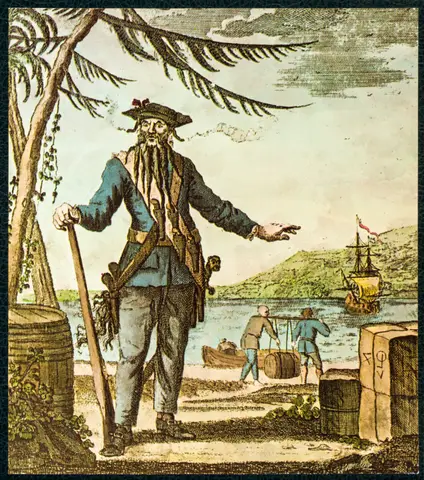 Teach alias Blackbeard, colored