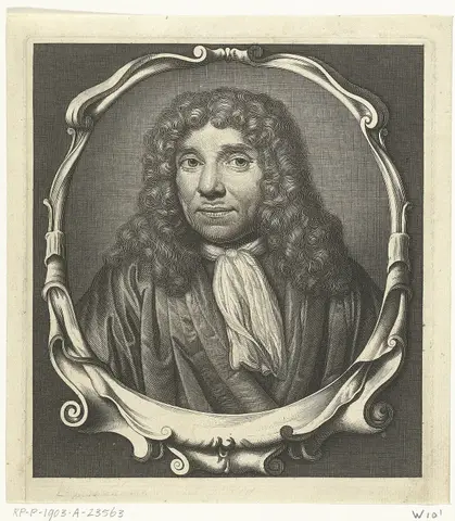 Portret van Antonie van Leeuwenhoek, RP-P-1903-A-23563
