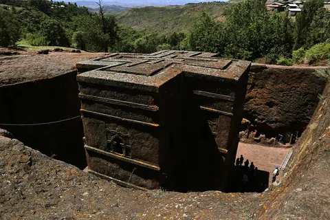 Lalibela, san giorgio, esterno 07