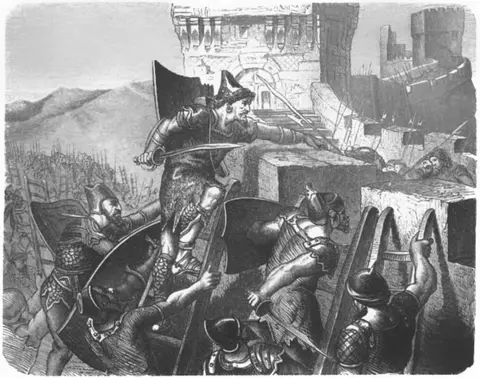 Assyrian siege of Jerusalem - Assyrians storming the city walls (c. 701 BC)