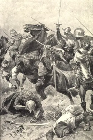 Věnceslav Černý - Death of Velek Koudelník z Březnice in the battle of Trnava