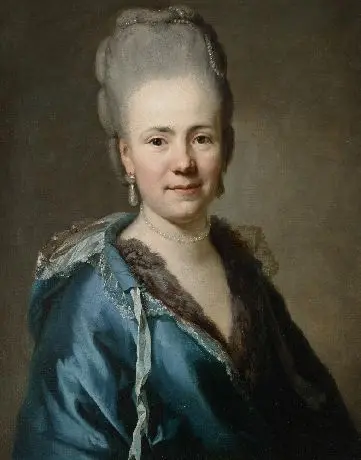 Portrait d'une dame, probablement issue de la cour de l'impératrice Catherine II à Saint-Pétersbourg