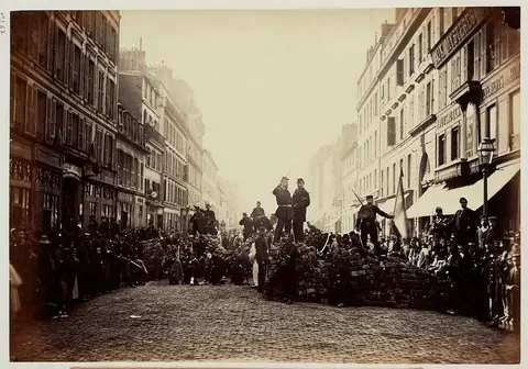 Barricade de la rue de Flandre ( Salle de la Marseillaise), 18 mars 1871. PH4142-167(1)