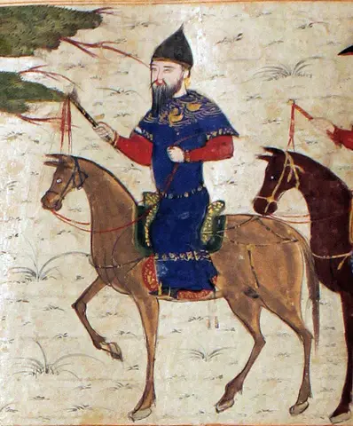 Sultan Mahmud of Ghazni, Folio from a Majma al-Tavarikh (World Histories, 1425) MET AD-37.193a