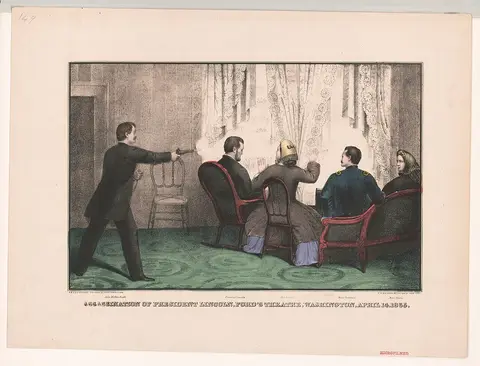 Assassination of President Lincoln, Ford's Theatre, Washington, April 14, 1865 LCCN2003656453