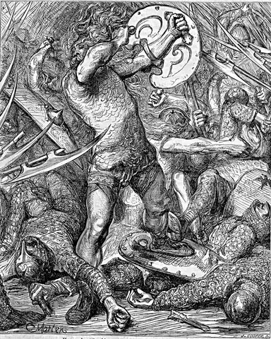 097-Hereward fighting Normans