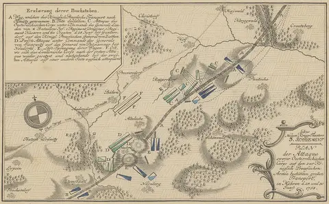 Battle of Domstadtl-Domašov, Neues Kriegs-Theater oder Sammlung... (cropped)