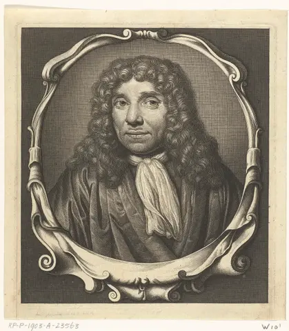 Portret van Antonie van Leeuwenhoek