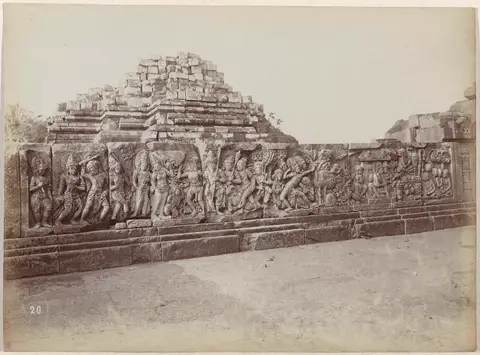 Reliëf van Prambanan tempelcomplex