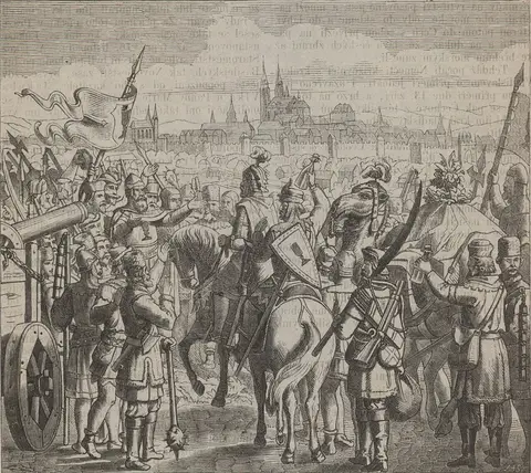 Sirotci přitáhli ze své jízdy od Baltického moře do ležení husitského před Plzeň, 10. října 1433