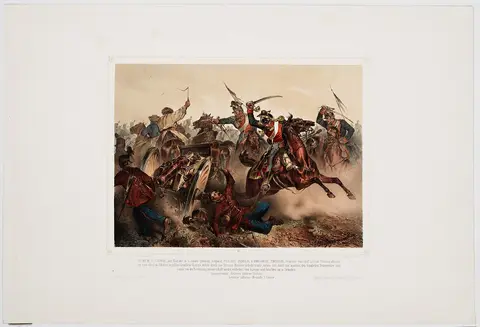 Battle of Pered 21 June 1849 (Anton Strassgschwandtner)