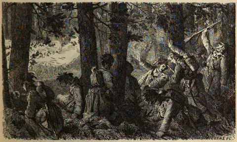 Battle of Hühnerwasser - forest fighting, 26 June 1866