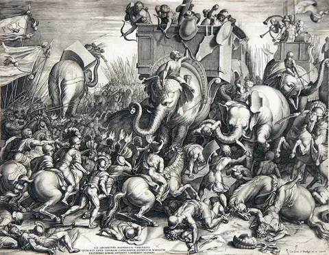 Slaget ved Zama - Cornelis Cort, 1567
