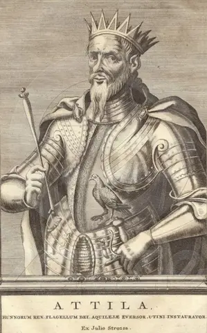 Attila Hunnorum Rex Flagellum Dei Aquilejae Eversor Utini Instaurator