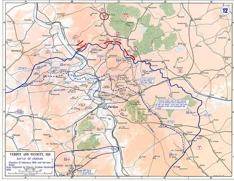 Verdun and Vincinity - Map