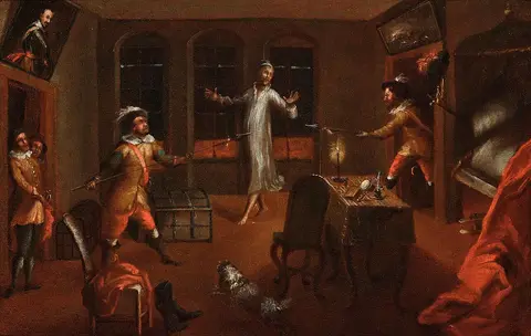 Die Ermordung des Albrecht von Wallenstein (18Jh)