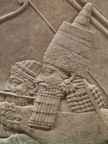 The Royal lion hunt reliefs from the Assyrian palace at Nineveh, the king is hunting, about 645-635 BC, British Museum (12254914313)