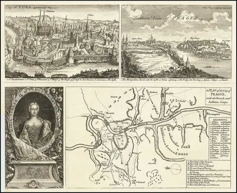 A Plan of the City of Prague, with the French and Austrian Camps