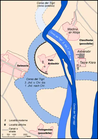 Karte Seleucia Ktesiphon-it