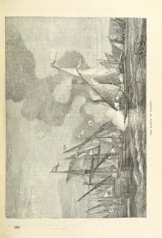 Battle of Lepanto from "[Cassell's Illustrated Universal History.]".