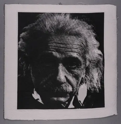 Seidenbild "Albert Einstein"