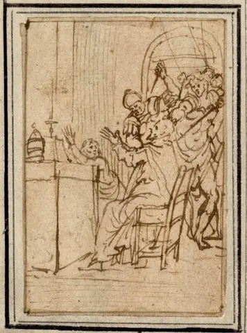 Ermordung von Thomas Becket beim Gebet