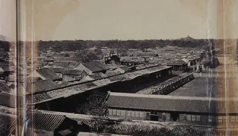 View of the Forbidden City, Beijing (Section one of a panorama)