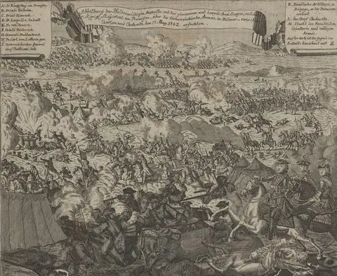 Battle of Chotusitz and Czaslau (G. P. Busch) - detail