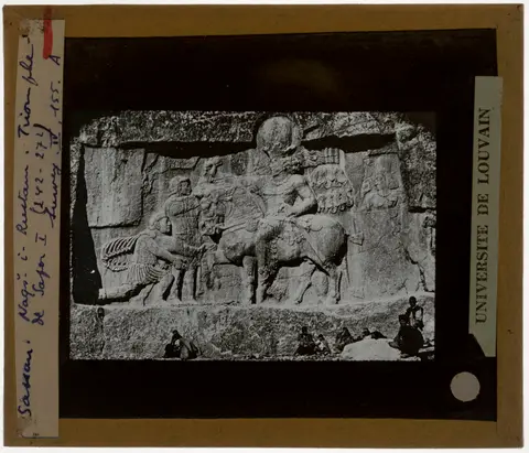 Rock relief with Shapur I defeats Valerianus